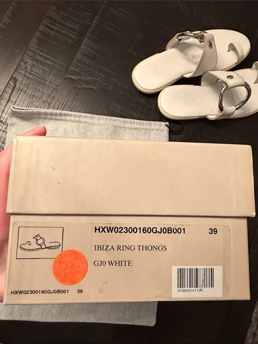 Hogan leather slides
